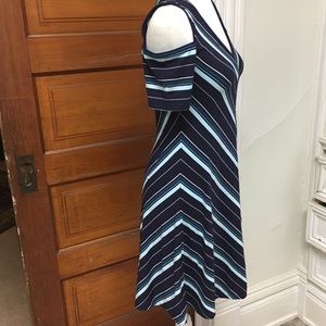 White House Black Market cold shoulder dress